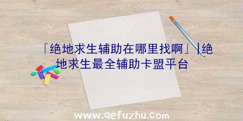 「绝地求生辅助在哪里找啊」|绝地求生最全辅助卡盟平台